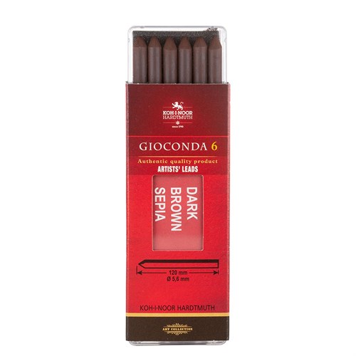 Sepiamine KOH-I-NOOR 4378 Mørk Brun 5,6mm (6)