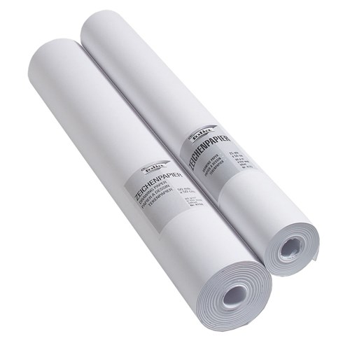 Tegnepapir FOLIA 80g Rull Hvit 50mx50cm
