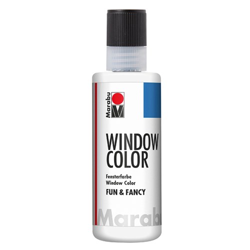 Vindusmaling Marabu Fun & Fancy 070 Hvit 80ml