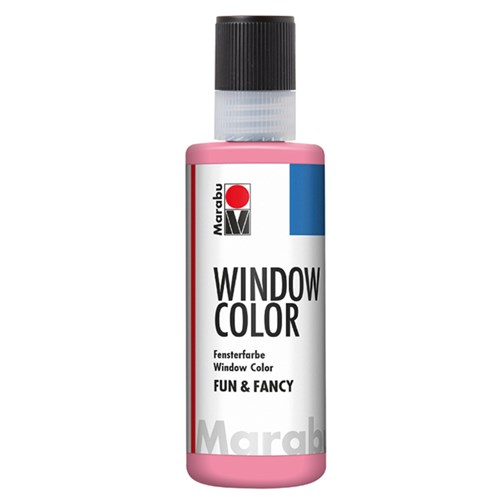 Vindusmaling Marabu Fun & Fancy 236 Lys Rosa 80ml