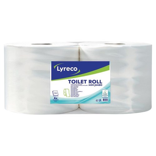 Toalettpapir LYRECO Max Jumbo 2L 350m (6)