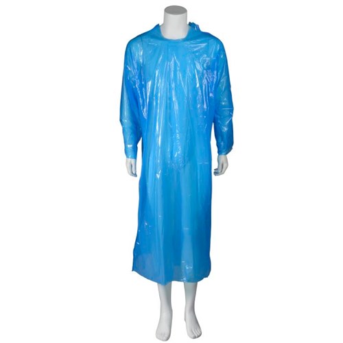 Engangsponcho ABENA Blå Plast LDPE/LLDPE One Size