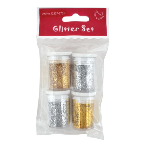 Glittersett 4X4G Sølv/Gull