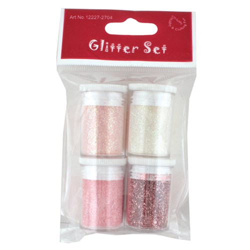 Glittersett 4x4g Rosa