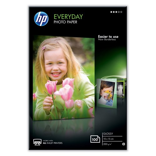 Fotopapir Hp Everyday 10X15Cm Gloss(100)