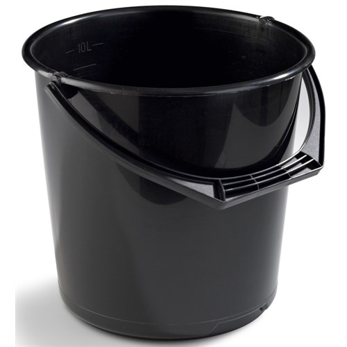 Bøtte Plast 10L Sort