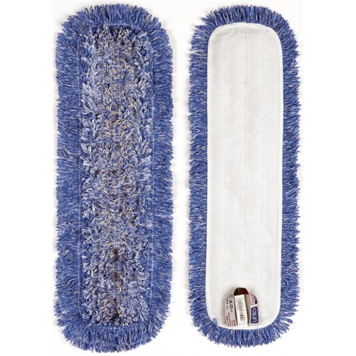 Fuktmopp UNIQ DUOTEX Mikrofiber Borrelås Blå 40cm