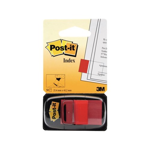 Index POST-IT® 680-1 Bred Rød