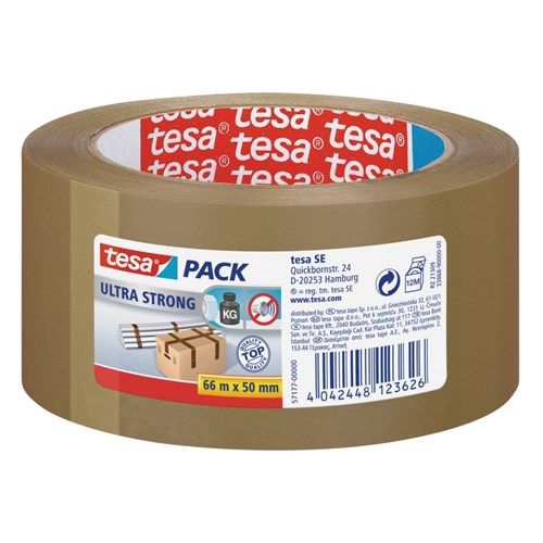 Emballasjetape TESA Ultra 50mmx66m Brun