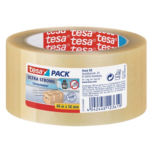Emballasjetape TESA Ultra 50mmx66m Klar