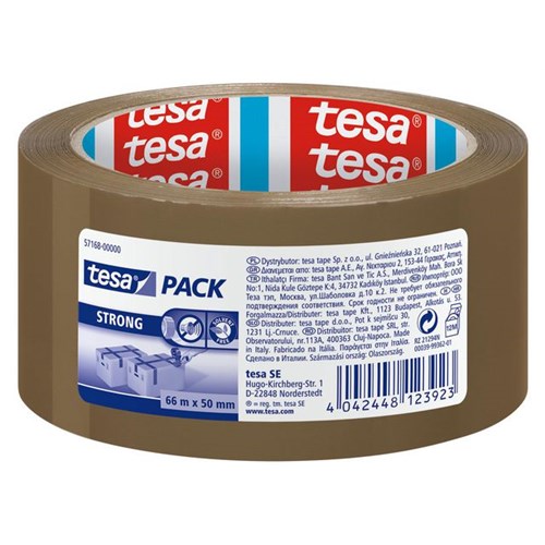 Emballasjetape TESA Strong 50mmx66m Brun