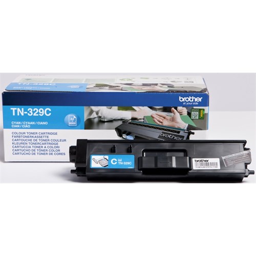 Toner BROTHER TN329C X-High Capacity Blå