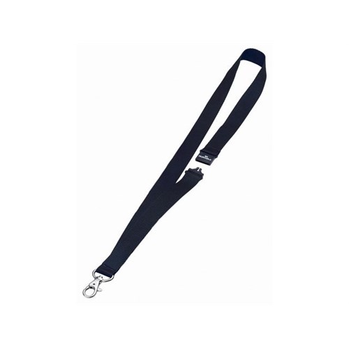 Halssnor DURABLE 88cm m/krok Sort (10)