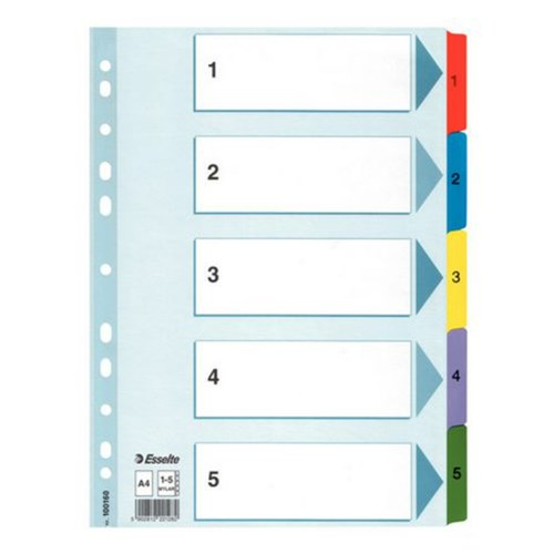 Register ESSELTE A4 mylar 1-5      UTGÅR