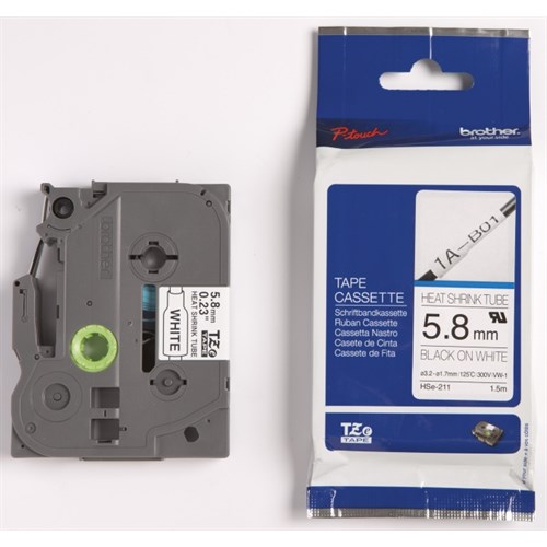 Krympestrømpe BROTHER HSE211E Sort/Hvit 5,8mm