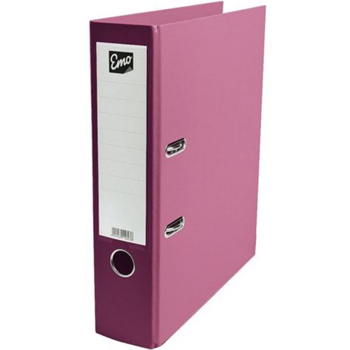 Brevordner EMO 80mm A4 Rosa