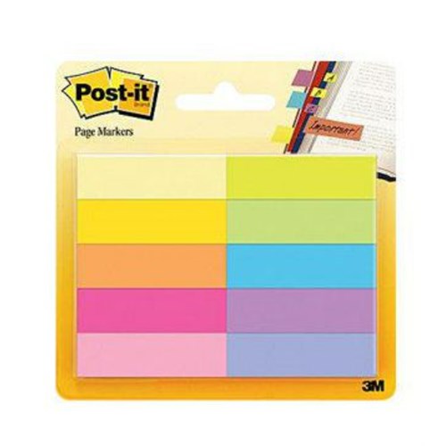 Bokmerke POST-IT 15x50 farger (10)