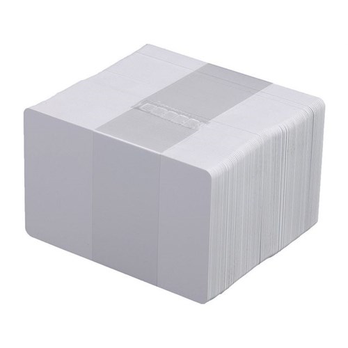 Plastkort 0,76mm hvite, fp med 100 stk