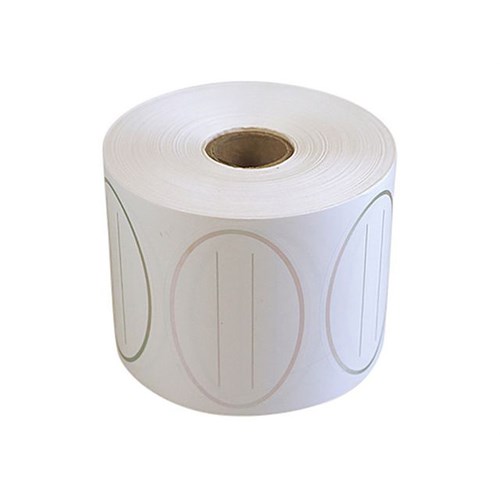 Etikett Til-og-fra Oval Sølv (1000)