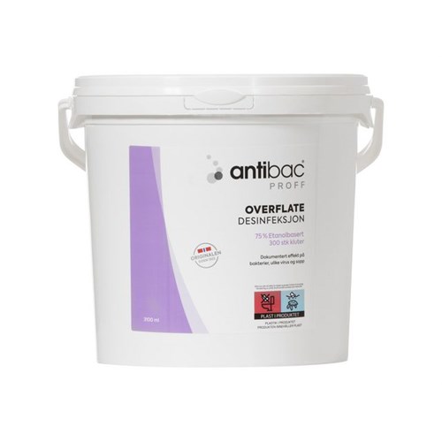 Overflatedesinfeksjon ANTIBAC Bøtte (300)