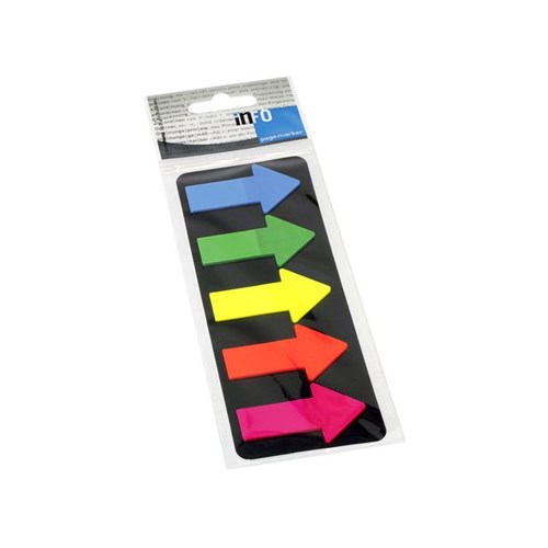 Bokmerke INFO 'Big Arrow' 25x45mm Farger
