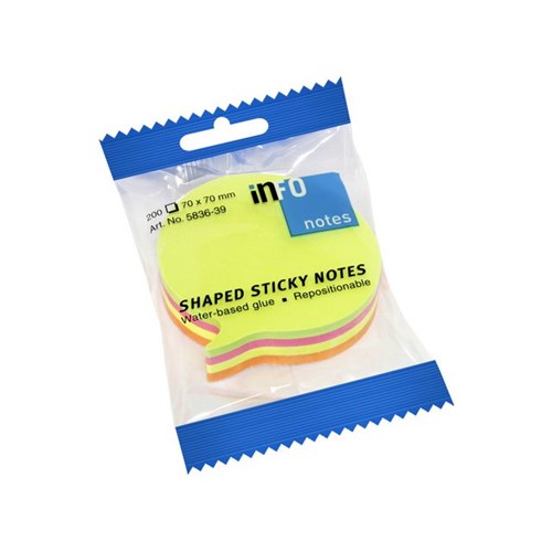 Notatblokk "Speech Bubble" 70x70mm farger