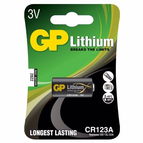 Batteri Gp Lithium Cr123A 3V Foto