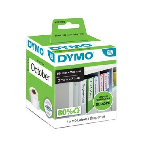 Etikett DYMO Brevordner 59x190mm (110)