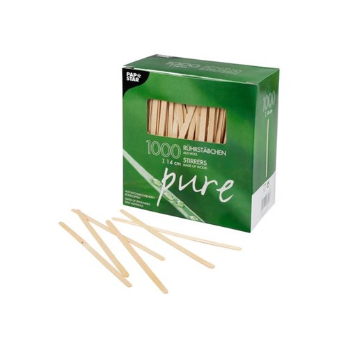 Rørepinne PURE Trepinner 14cmx5mm (1000)