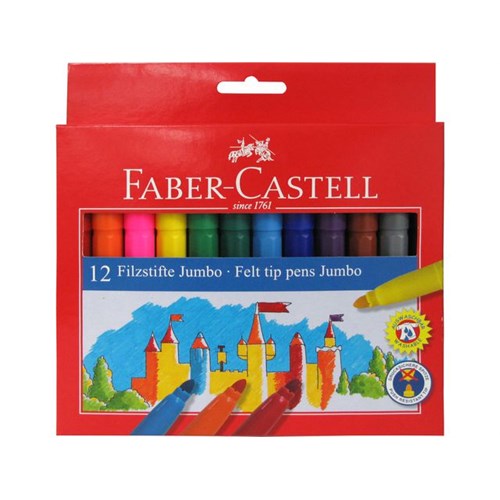 Tusj FABER CASTELL Jumbo Farger (12)