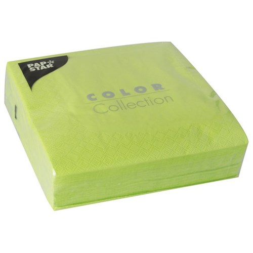 Serviett PAPSTAR 3L 33x33cm Lime (50)