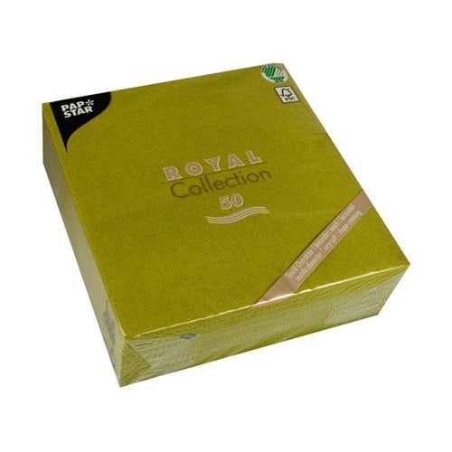 Serviett PAPSTAR RC 40x40cm Oliven (50)