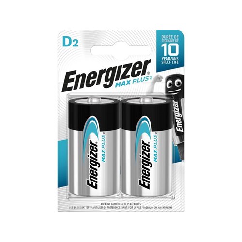 Batteri ENERGIZER Max Plus D (2)