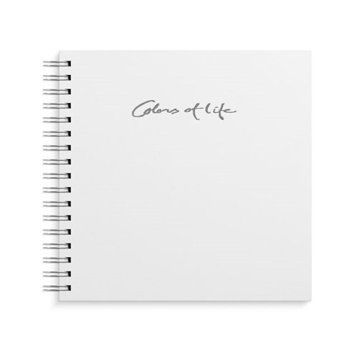 Fotoalbum BURDE 24x23cm 'Colours of Life' Hvit