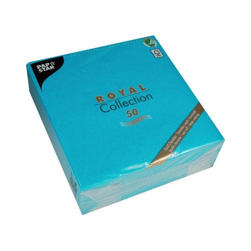 Serviett PAPSTAR RC 40x40cm Turkis (50)