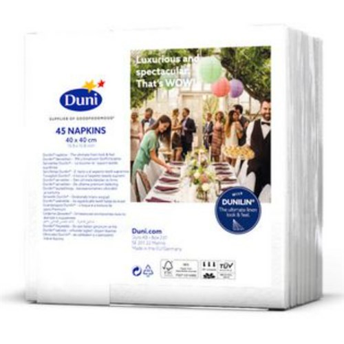 Serviett DUNILIN 40cm Hvit (45)