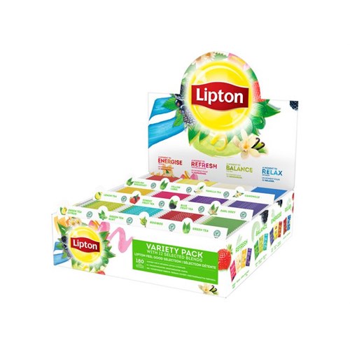 Te LIPTON Assortert Displayboks (180)