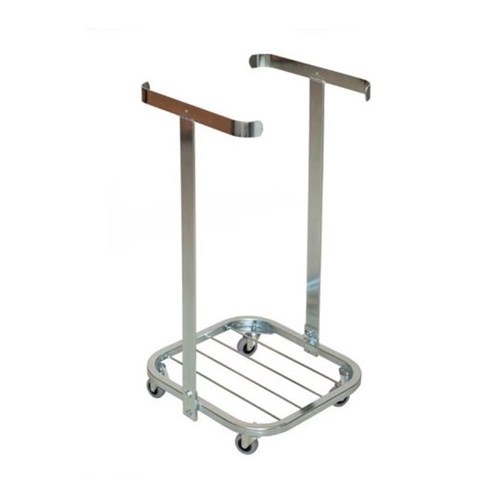 Avfallsstativ HYKAB Stål m/75mm hjul