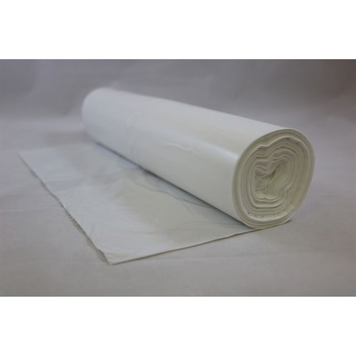 Avfallspose LD-PE, 600 x 900mm, hvit, rull med 50 stk