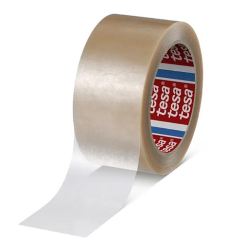 Pakketape TESA 4124 PVC 25mm x 66m Klar