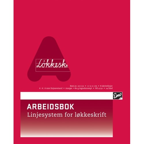 Arbeidsbok Emo 17X21Cm Ls 6:6:6 8 Linjer