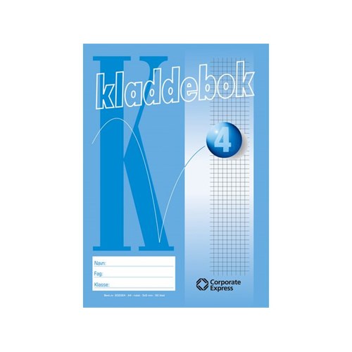 Kladdebok LYRECO A4 210x297mm 50 sider 5x5mm Ruter