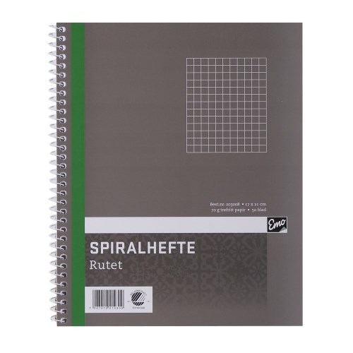 Spiralhefte EMO 17x21cm 70g 50bl Ruter