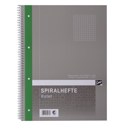 Spiralhefte EMO A4 60g 70bl Ruter