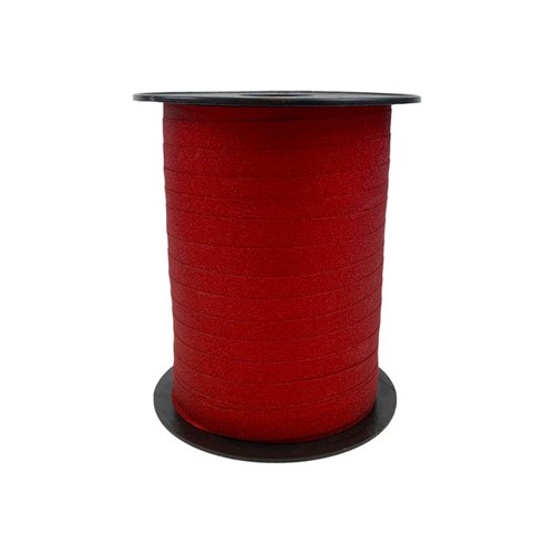 Gavebånd 100m x10mm glitter rød
