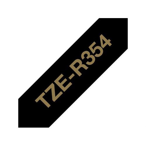 Brother Tape TZER354 gull/sort 24mm, stk