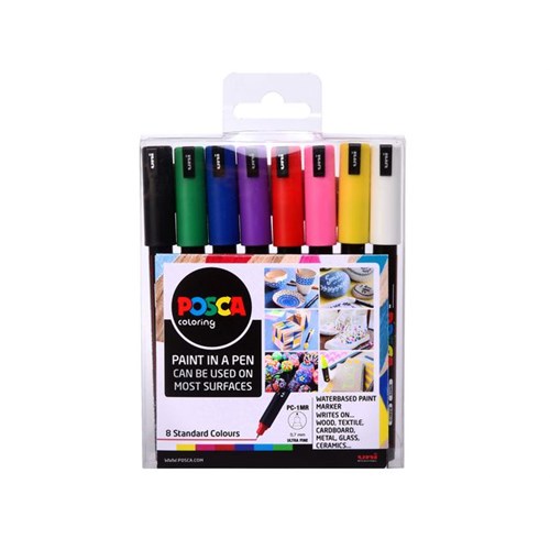 Paintmarker UNI Posca PC-1MR Farger (8)