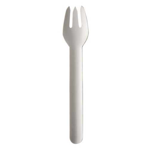 Engangsgaffel PURE papp 15,5cm Hvit (100)