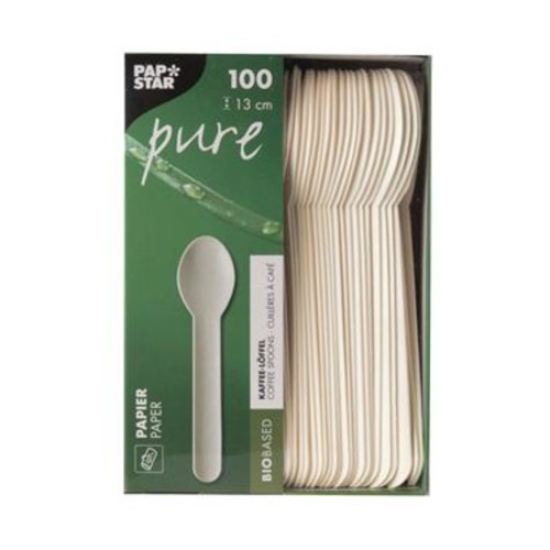 Teskje PURE Papp 13cm Hvit (100)