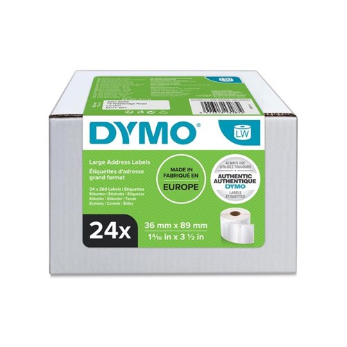 Etikett DYMO Adresse 36x89mm 260st (24)